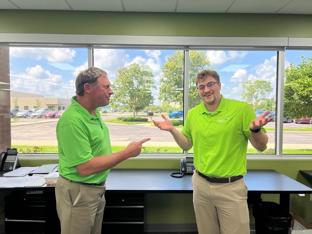 Two engineers at choice One in a debate about donuts.